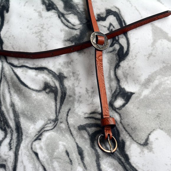 NWOT Topshop Skinny Western Style Belt - Picture 2 of 5